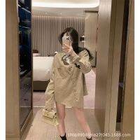 【พร้อมส่ง】พิมพ์ลายกากบาทแจ็คเก็ตผ้าเดนิมเต็มรูปแบบ