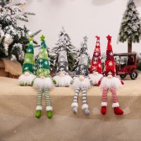 【CW】 Merry Christmas Faceless Doll LED Luminous Santa Claus Lamp Plush Elf Santa Claus Ornaments Pendant Home New Year Xmas Decor
