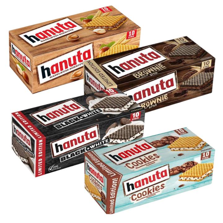 hanuta-ferrero-เวเฟอร์กรอบสอดไส้ช็อคโกแลต-แบบกล่อง