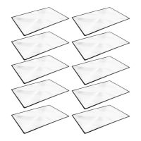 10X Reading Support Sheet Magnifier Magnifying Glass 3-Zoom Black