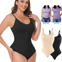 Claytonfg Shapewear Bodysuits Invisible Bodysuit Camisole Waist Modeling