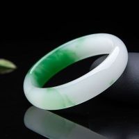 zheru jewelry natural Burmese jadeite 54mm-64mm light color two-color celet elegant princess jewelry best gift