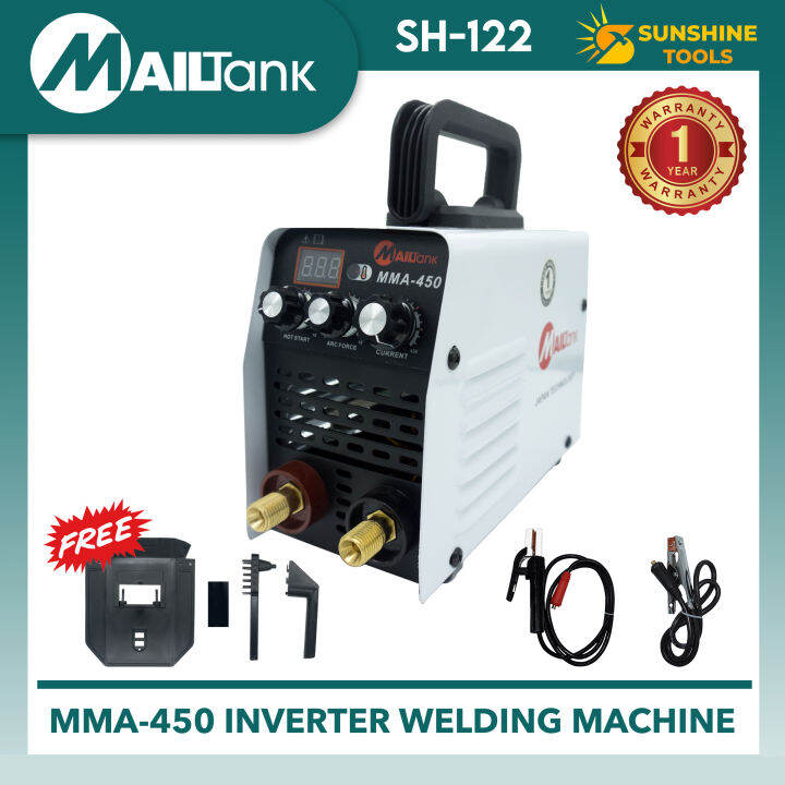 MAILTANK (SH122) MMA450 IGBT ARC Force Welding Machine White Lazada PH