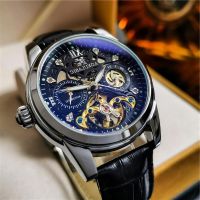 AOKULASIC/Mr Gura hot style business man hollow out the tourbillon multifunctional automatic mechanical watch --Mens Watch238812❣☋◑