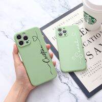 [Disen electronic] ที่กำหนดเองส่วนบุคคลสายชื่อซิลิโคนโทรศัพท์ Case สำหรับ iPhone 14 13 12 11 Pro Max Mini XS X XR SE 7 8 Plus โทรศัพท์อ่อนปก