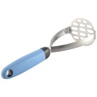 Stainless Steel Potato Masher, Stainless Steel Integrated Avocado Masher with Non-Slip Handle Perfect for Vegetable