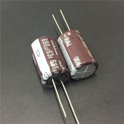 5pcs 680uF 63V NICHICON PW Series 16x25mm Low Impedance Long Life 63V680uF Aluminum Electrolytic capacitor