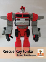 หุ่นยนต์แปลงร่าง Rescue Roy tonka หุ่นรถดับเพลิง งานเก่าวินเทจ