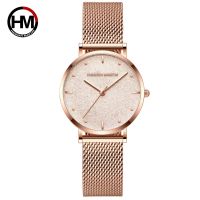 （A Decent035）Sahara DesertNew Design 2021 TopLuxury JapanWristwatch Stainless SteelGoldWatch For Women