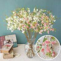 64cm Single Small Flowers Pearl Plum Artificial Flower Silk Flower Household Living Room Study Courtyard Stage Decoration Flower