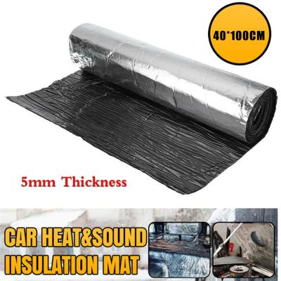 1 Pcs 100*40cm 5mm Car Hood Engine Firewall Heat Mat Sound Noise Insulation Deadener Sound Deadener High Quality