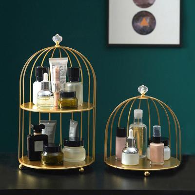 Chic Storage Rack 2 Sizes Display Stand Nordic Style Space-saving Decorative Makeup Display Holder