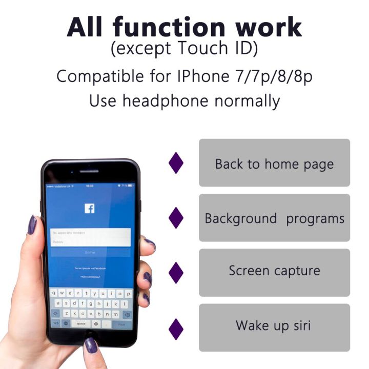 ที่บ้านอเนกประสงค์สำหรับ-iphone-7-7บวก8-8-8พลัสกับทุกฟังก์ชั่นการทำงานโดยไม่ต้องสัมผัสฟังก์ชั่นไม่มีบลูทูธไม่ยืดหยุ่นสั้น