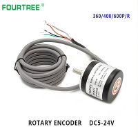 Incremental Rotary Encoder 360 P/R 400P/R 600P/R AB Phase Eencoder 6mm Shaft Coupling DC 5V -24V