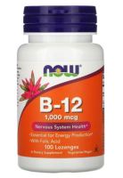 NOW Foods, B-12, 1,000 mcg, 100 Lozenges