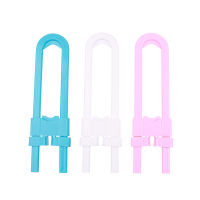 5PcsSet U Shape Multifunctional Baby Safety Lock Pure Color ABS Plastic Baby Cabinet Lock Security Door Locks Drawer Lock