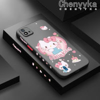 เคส Chenyyka สำหรับ Realme C20 C20A C11 Narzo 50i การ์ตูนน่ารัก Hello Kitty แฟชั่นบางฝ้าแข็งกันแรงกระแทกโทรศัพท์ขอบนิ่มคลุมทั้งหมดปลอกซิลิโคนป้องกันเลนส์กล้องเคส