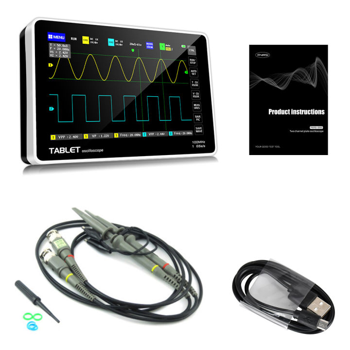 1013d-2ช่อง100mhz-2ความกว้าง1gsa-s-oscilloscope-oscilloscope-7นิ้วสี-tft-ความคมชัดสูง-lcd-สัมผัสหน้าจอ