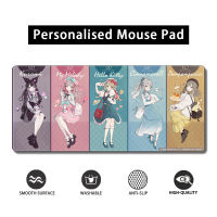 แผ่นรองเมาส์ Kuromi My Melody Extended Mouse Pad กันน้ำกันลื่นออกแบบความแม่นยำเย็บขอบโต๊ะน่ารัก แผ่นรองเมาส์เกมขนาดใหญ่ส่วนบุคคล