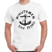 New Men T-Shirt Fashion Hot Sale Minutemen Anchor San Pedro Punk Rock Retro T Shirt  JVY2