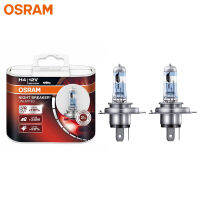 OSRAM Night Breaker Unlimited H4 9003 HB3 64193NBU Halogen 12V 6055W P43t +110 Bright White Car Original Headlight Bulbs, 2pcs