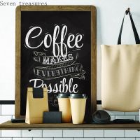 【YD】 Quote Print Wall Poster  Chalk Blackboard Picture Canvas Painting