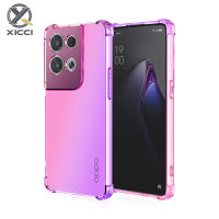 XICCI สำหรับ OPPO Reno 8 5กรัม /Reno 8Pro 5กรัมไล่โทนสีสีที่ครอบคลุมกรณี Soft TPU ซิลิโคนโทรศัพท์กรณีปกหลังกันกระแทกปลอก