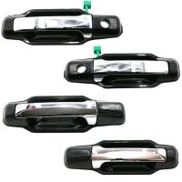 4Pcs Exterior Door Handle for Kia Sorento 2003-2009 826503E021 826603E021 836503E01 Front Left/Right Silver