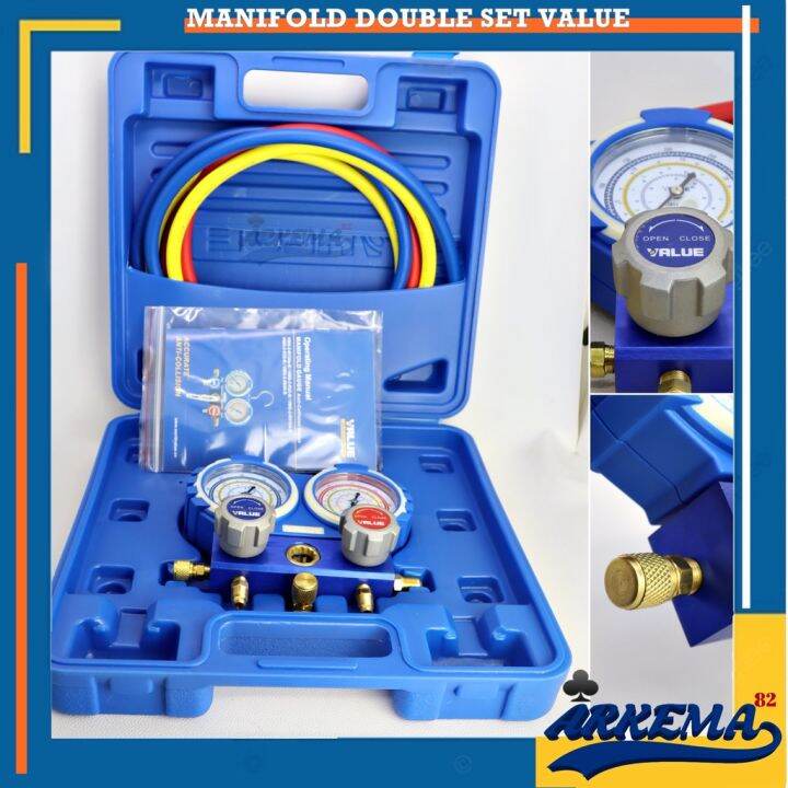 MANIFOLD DOUBLE SET R410 VALUE | MANIFOLD DOUBLE R410A VALUE VMG-2 ...