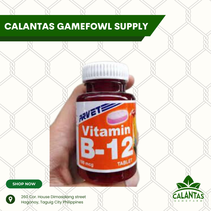 Arvet Chem Inc® Vitamin B12 for Gamefowl Lazada PH