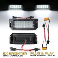 ไฟป้ายทะเบียน LED 2ชิ้นสำหรับ Hyundai I20 Veloster FS XG 30 Terracan HP Coupe GK 12V ไม่มีข้อผิดพลาดสีขาวสำหรับเคียพิกันโต้ Rio Soul