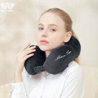 หมอนรองคอ หมอนพกพาในรถ ตัวยู ผ้านุ่ม สบาย Travel Neck PillowCNN-953