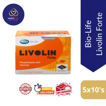 4 X Livolin Forte 50'S Liver Cleanse Detox Vitamin Supplement - Free  Shipping