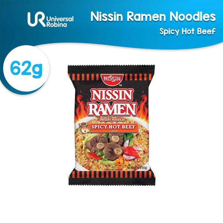 Nissin Ramen Spicy Hot Beef (62g) Lazada PH