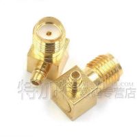 SMA Female Jack To MMCX Male Plug Right Angle Connector MMCX Male To SMA Female Coaxial RF Adapter Fast Delivery Copper Electrical Connectors