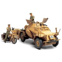 Tamiya 35286 135เยอรมัน sd. kfz.222ถังไฟ spawagen Africa Corps รถประกอบชุด STATIC ของเล่นงานอดิเรก DIY