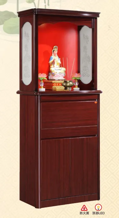 Full Solid Wood Chinese Feng Shui Prayer Altar Table Praying Cabinet ...