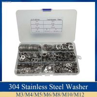 ✕⊙∈ 720PCS Stainless Steel Flat Washers Hardware Set 7 Sizes M3 M4 M5 M6 M8 M10 M12