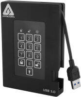 Apricorn 2TB Aegis Padlock Fortress FIPS 140-2 Level 2 Validated 256-Bit Encrypted USB 3.0 Hard Drive with PIN Access (A25-3PL256-2000F) 2 TB Hard Drive