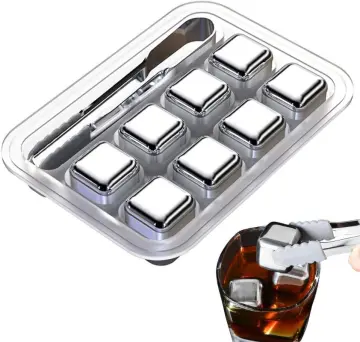 304 Stainless Steel Ice Cube for Red Wine Whisky Cola Drinks, Metal Ice Cube  Stone, Bar Accessories, Reusable Whiskey Stones Sets - China Stainless  Steel Ice Cube and Whisky Stone price