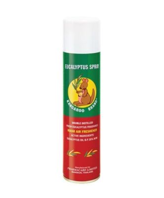 สเปรย์ ยูคาลิปตัส ตราจิงโจ้ Eucalyptus spray Kangaroo Brand กระป๋อง 300 ml