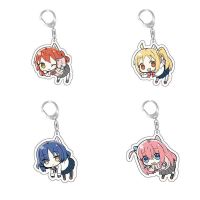 Fashion Anime Bocchi The Rock Girls Acrylic Keychain Gotou Hitori Ijichi Nijika Yamada Ryo Kita Ikuyo Figures Pendant Key Chain