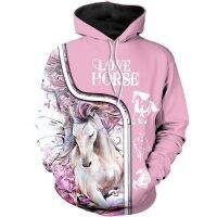 □¤ Hoodie Print Horse