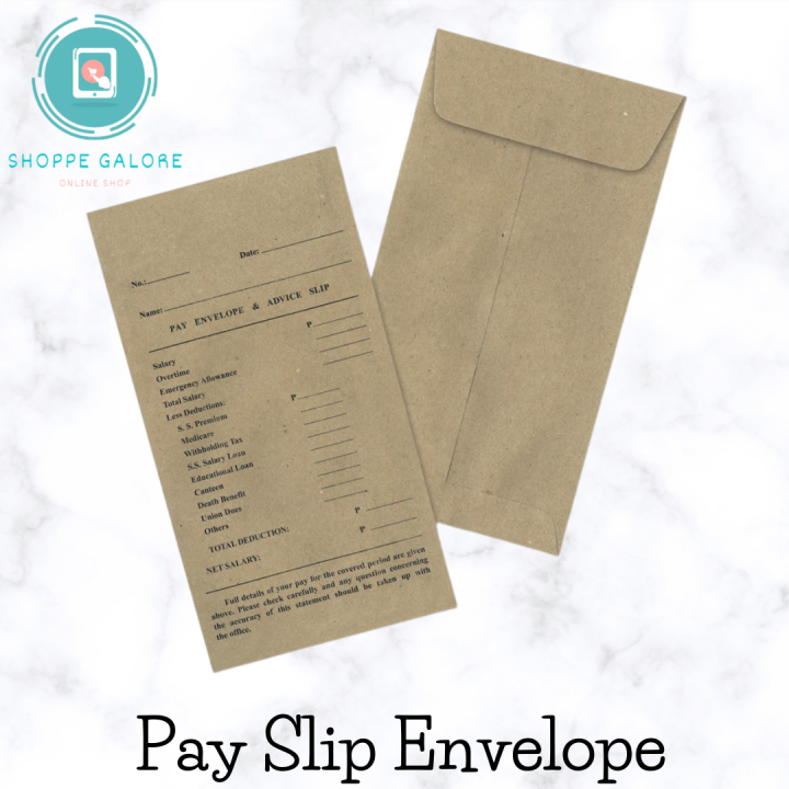 PAY SLIP ENVELOPE KRAFT ENVELOPE Lazada PH