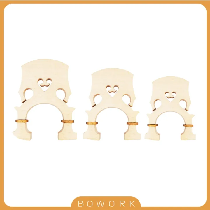 Height Adjustable Double Bass Bridge Pure Maple Wood Upright Bass