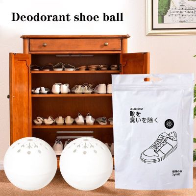 6pcs Shoe Deodoriser Balls Shoe Deodorant for Home Cleaning, Locker Gym Bag, Office and Cars, Fresh Air, Natural Fruity Aroma