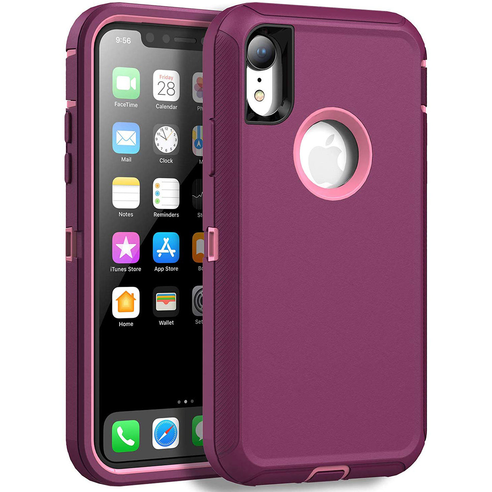 For iPhone XR 2018 6.1 Inch Shockproof Full Body Heavy Duty Protection Case 