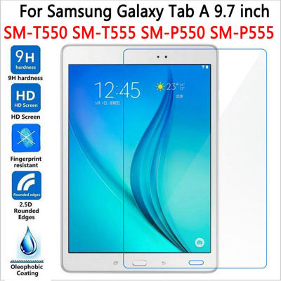 Samsung Galaxy Tab A 9.7กระจกนิรภัยสำหรับ &amp; S Pen 2015 SM-P550 SM-P555 SM-T550 SM-T555ฟิล์มแท็บเล็ตปกป้องหน้าจอ