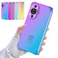 For Huawei Nova 11i 11 Pro Phone Case,Luxury Hybrid Cute Gradient TPU Bumper Shock Absorption Flexible Cover for Nova 10 Se