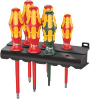 Wera - 5347777001 Kraftform Plus 160i/168i/6 Insulated Professional Screwdriver Set, 6-Piece Multi